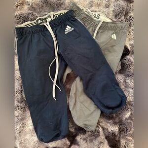 Adidas Blue and Gray football shorts